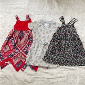 Bundle of 3 dresses, size 4T